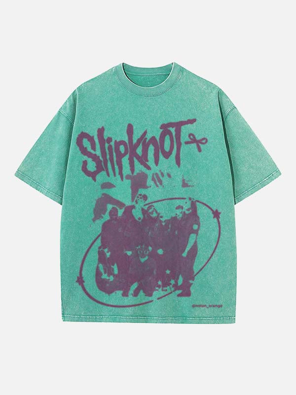Slipknot Print Round Neck T-shirt