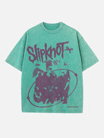 Slipknot Print Round Neck T-shirt