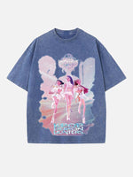 HUNTR/X Print Round Neck T-shirt