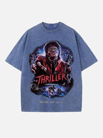 Michael Jackson Print Round Neck T-shirt