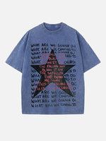 Radiohead Print Round Neck T-shirt