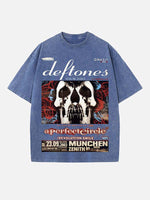 Deftones Print Round Neck T-shirt