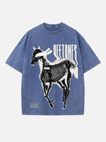 Deftones Print Round Neck T-shirt