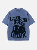 Fall Out Boy Print Round Neck T-shirt