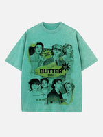 BTS Print Round Neck T-shirt