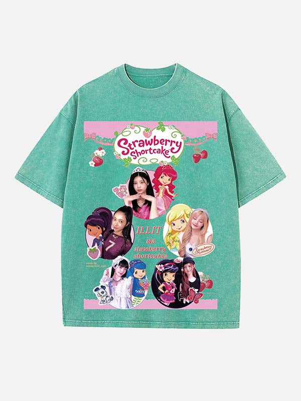 ILLIT Print Round Neck T-shirt