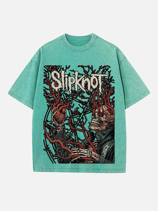 Slipknot Print Round Neck T-shirt