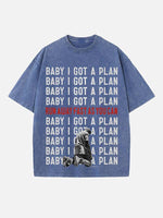 Kanye West Print Round Neck T-shirt