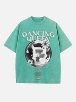 ABBA Print Round Neck T-shirt