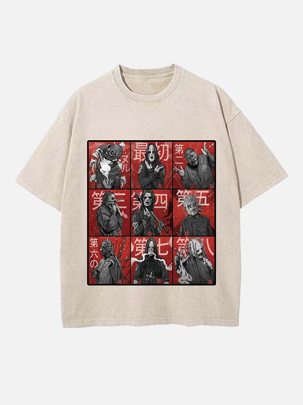 Slipknot Print Round Neck T-shirt