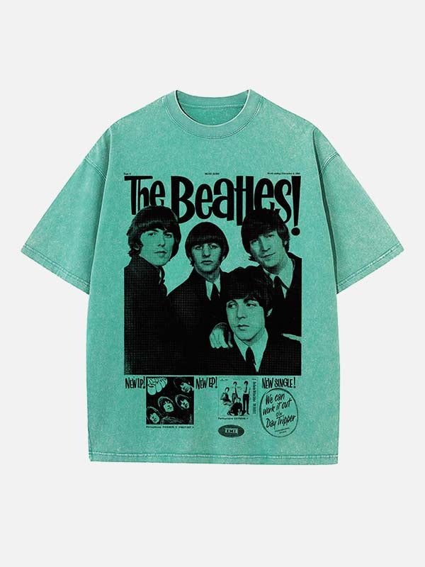 The Beatles Print Round Neck T-shirt