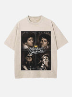 Michael Jackson Print Round Neck T-shirt