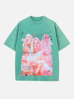 Karol G Print Round Neck T-shirt