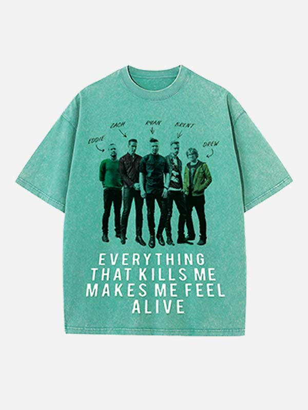 OneRepublic Print Round Neck T-shirt