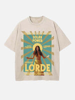Lorde Print Round Neck T-shirt
