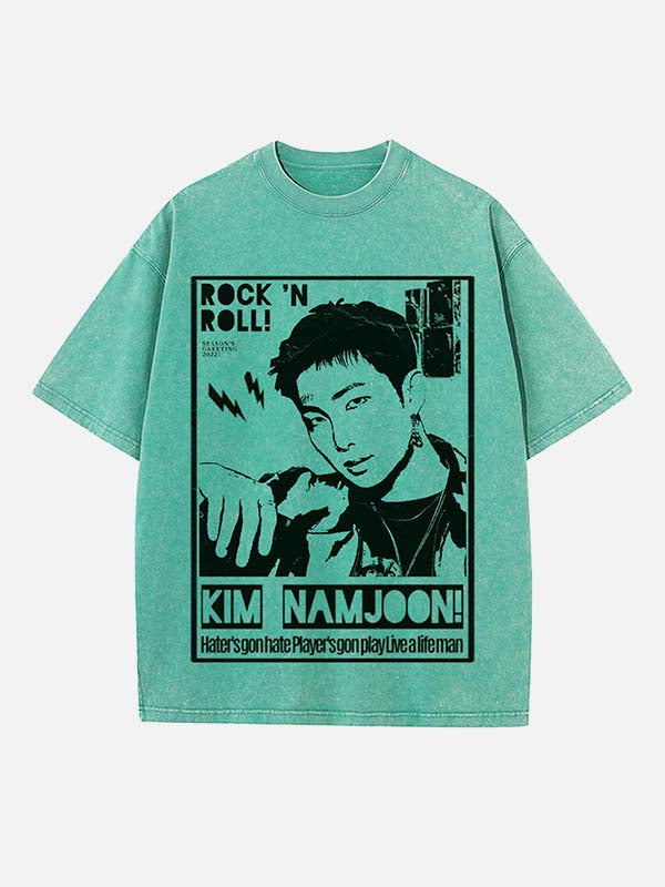 BTS Print Round Neck T-shirt