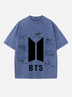 BTS Print Round Neck T-shirt