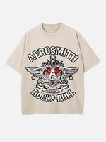 Aerosmith Print Round Neck T-shirt
