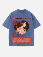 Raye Print Round Neck T-shirt