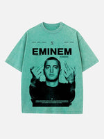 Eminem Print Round Neck T-shirt