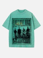 Fall Out Boy Print Round Neck T-shirt