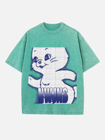 NewJeans Print Round Neck T-shirt