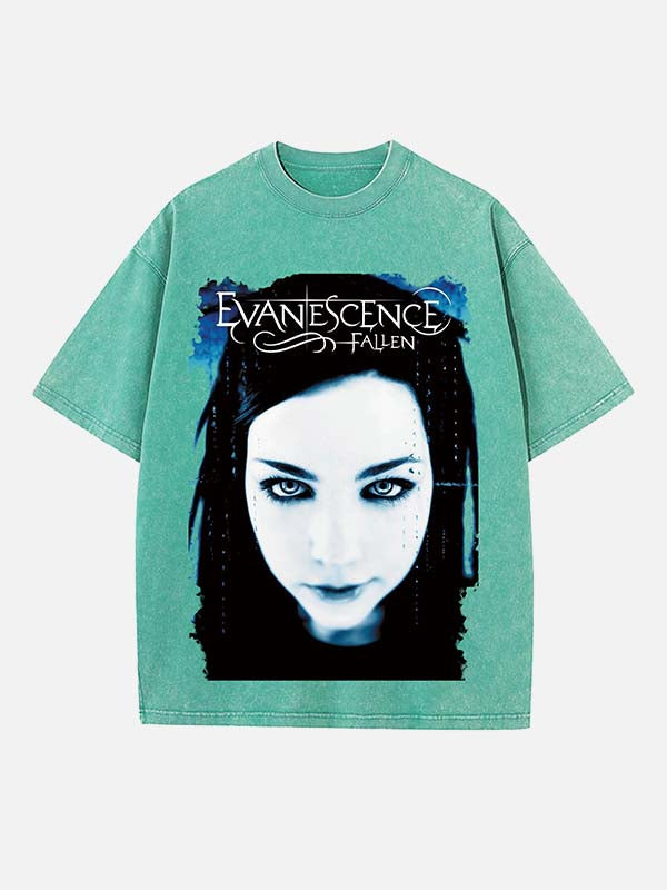 Evanescence Print Round Neck T-shirt