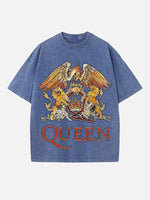 Queen Print Round Neck T-shirt