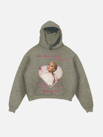 Ariana Grande Print Slant Pockets Hoodie