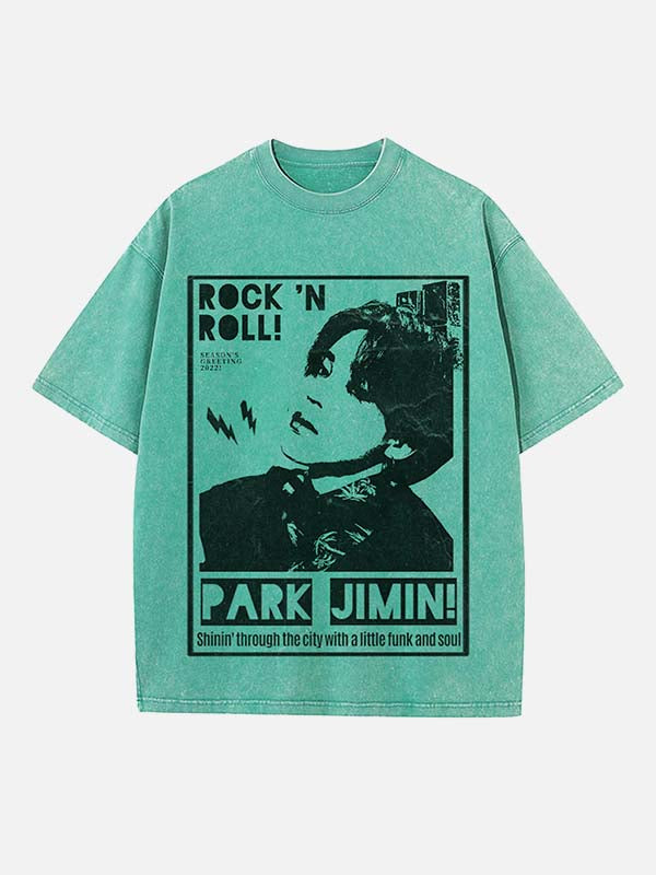 BTS Print Round Neck T-shirt