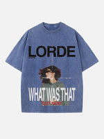 Lorde Print Round Neck T-shirt