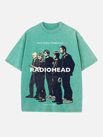 Radiohead Print Round Neck T-shirt