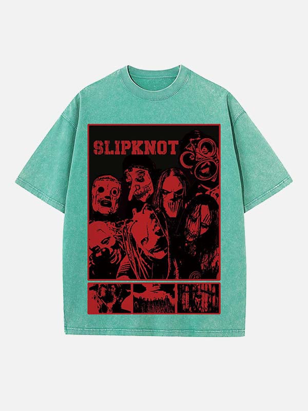 Slipknot Print Round Neck T-shirt