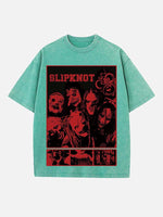 Slipknot Print Round Neck T-shirt
