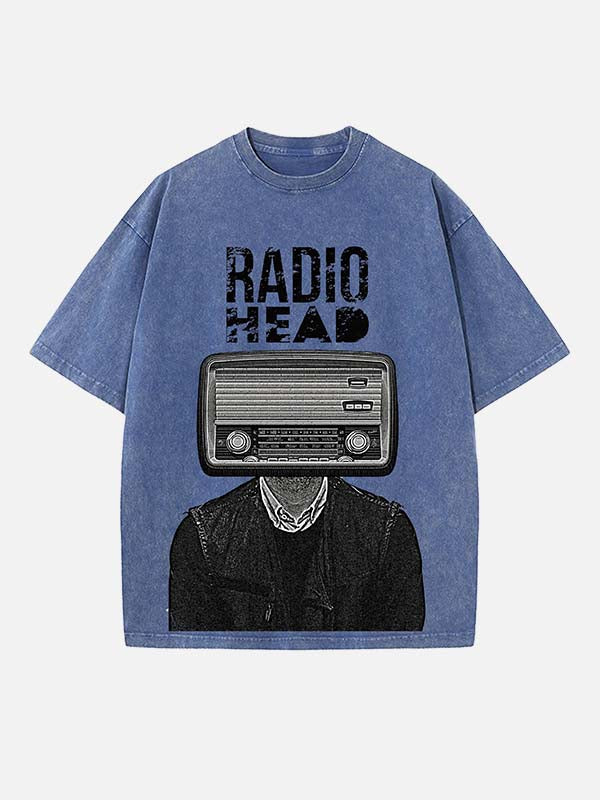 Radiohead Print Round Neck T-shirt