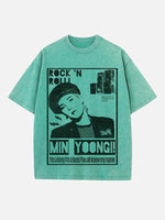 BTS Print Round Neck T-shirt