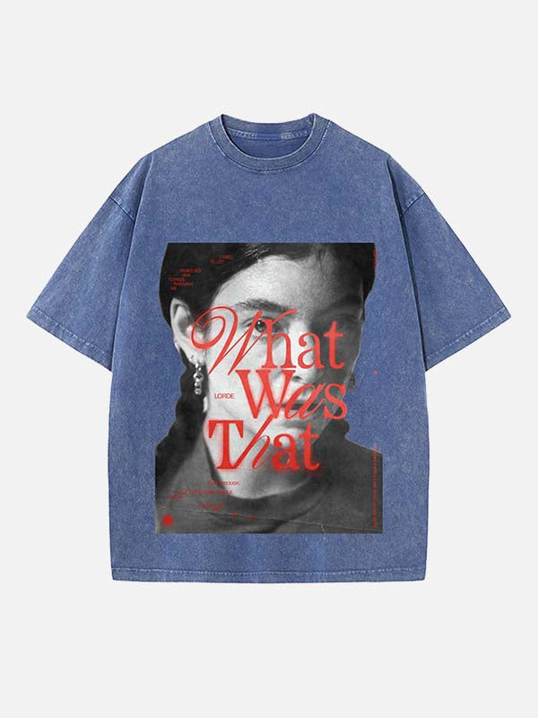 Lorde Print Round Neck T-shirt