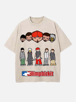 Limp Bizkit Print Round Neck T-shirt