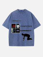 Evanescence Print Round Neck T-shirt