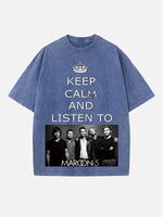 Maroon 5 Print Round Neck T-shirt