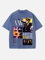 Arctic Monkeys Print Round Neck T-shirt