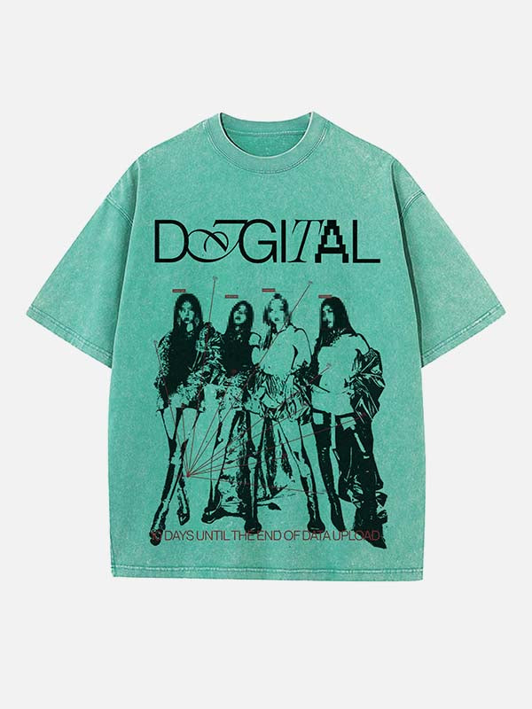 Aespa Print Round Neck T-shirt