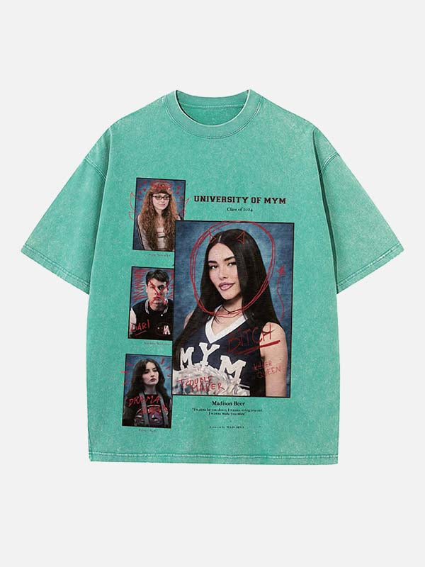 Madison Beer Print Round Neck T-shirt
