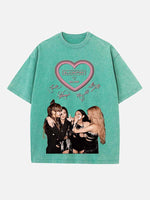 BLACKPINK Print Round Neck T-shirt