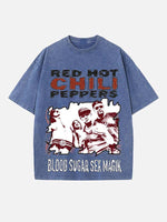 Red Hot Chili Peppers Print Round Neck T-shirt