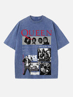 Queen Print Round Neck T-shirt