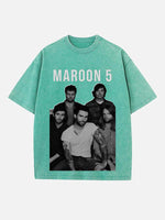 Maroon 5 Print Round Neck T-shirt