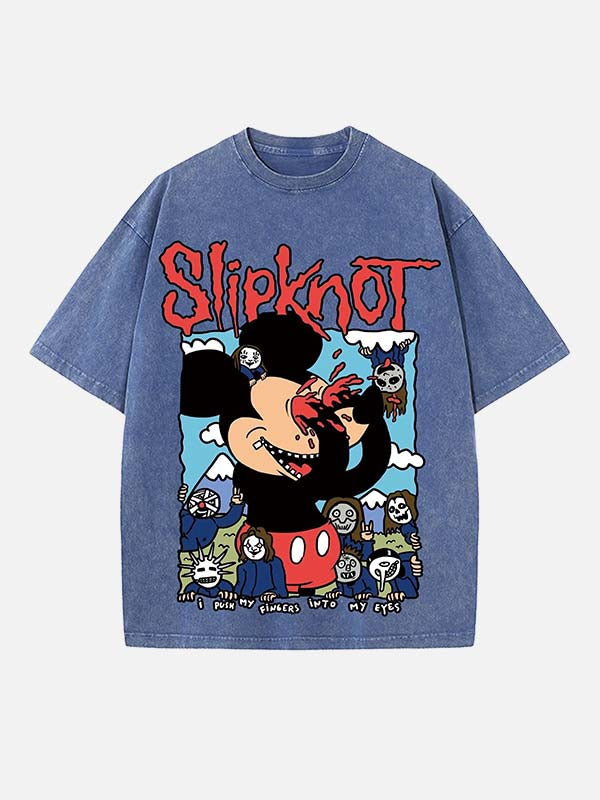 Slipknot Print Round Neck T-shirt