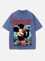 Slipknot Print Round Neck T-shirt