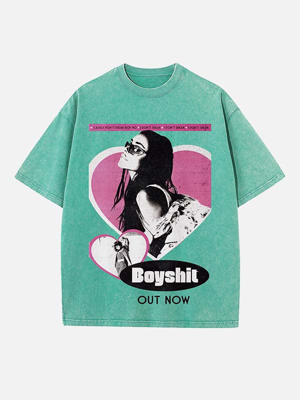 Madison Beer Print Round Neck T-shirt